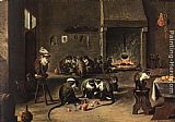 David the Younger Teniers Apes in the Kitchen painting